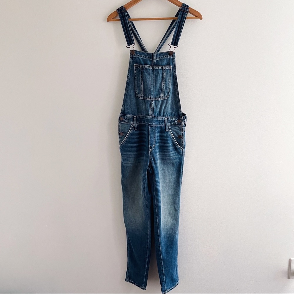Abercrombie & Fitch Blue Denim Overalls Small